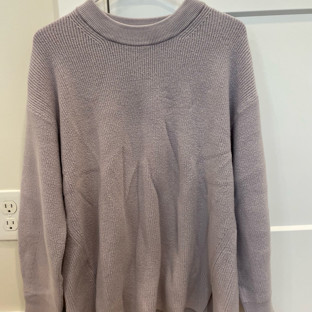 lululemon athletica merino wool-blend ribbed Lavender Sweater - Picture 2 of 6